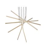 SL394.223.06 Светильник подвесной ST-Luce Матовое золото/Белый LED 6*16,6W 4000K