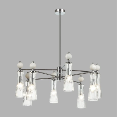 8268/8 NEOCLASSI LN26 160 хром/белый/прозрачный, металл/керамика/стекло Люстра Е14 8*40W 220V EMILY