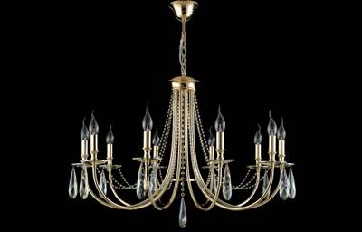 Люстра Crystal Lux VICTORIA SP10 GOLD/AMBER 3340/310