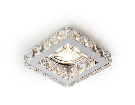 Встраиваемый точечный светильник K110 CL/CH хром/прозрачный хрусталь MR16