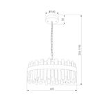 Подвесной светодиодный светильник с хрусталем 417/1, LED
