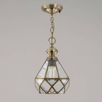 Citilux Витра-1 CL442110 Подвесной светильник витражный Бронза