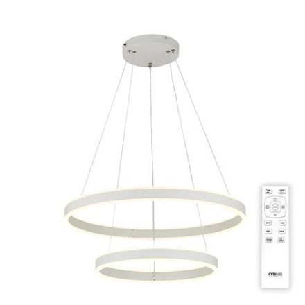 Citilux Дуэт CL719640 LED Люстра подвесная с пультом Белая