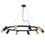 LR020405375 Люстра RULLO 10х50W GU10 ЧЕРНЫЙ/ЗОЛОТО (571020+214440-5+214437-5)
