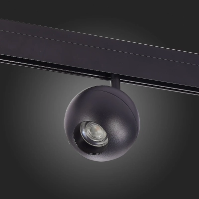 ST354.436.12 Магнитный трековый светильник Черный LED 1*12W 3000K 680Lm Ra>80 36° IP20 L120xW100xH195 48V