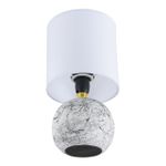 8166/1T COUNTY LN25 000 белый, керамика/текстиль Настольная лампа E14 1*40W 220V VILANA