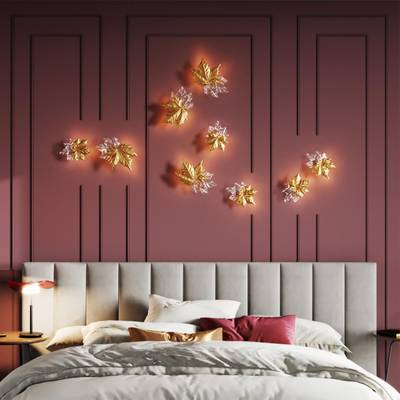 4371/6WL MIDCENT ODL23 369 золотое фольгирование/стекло Настенный светильник IP20 LED 6W 220Лм 3000K EVA