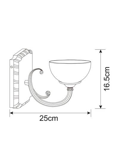 Бра Arte Lamp WINDSOR A3777AP-1AB, 1хE14