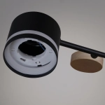 68730-0.3-10 GX53 BK+WOOD светильник потолочный Reluce, GX53х10