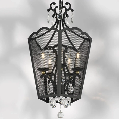 744157 Люстра CASTELLO 5х40W E14 ЧЕРНЫЙ/ЗОЛОТО Lightstar