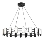 8342/40L LEDIO LN26 226 черный/белый металл/акрил Люстра подвесная LED 40W 4000K 220V OVELA