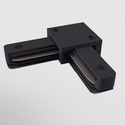 Коннектор L-образный Unity черный, TRA001CL-11B. TM Maytoni