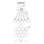 Подвесная люстра Unity FL1048-13P, G9х13