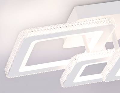 Потолочный светодиодный светильник с пультом FA8877/3 WH белый 3000K-6400K 62W 410*290*170 (ПДУ ИК)