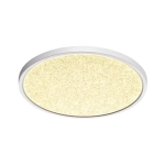 7661/32L MITRA LED SN 090 Светильник пластик/белый LED 32Вт 3000/4000K D400 IP40 OMEGA WHITE