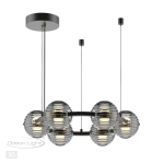 5041/60L L-VISION ODL24 545 черн./золото/дымчатый/металл/стеко Люстра LED 60W 4000К 1526Лм TRONI