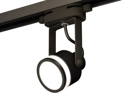 Комплект трекового однофазного светильникаXT6602080 PBK/SBK/FR черный полированный/черный песок/белый матовый MR16 GU10 (C6602, N6221)