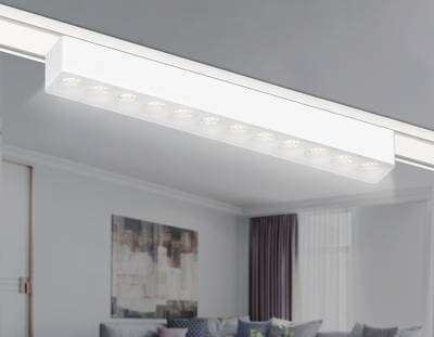 Светильник светодиодный трековый для шинопровода Magnetic Ultra Slim GV1407 WH белый IP20 12W 4200K 48V 24° 230*26*24