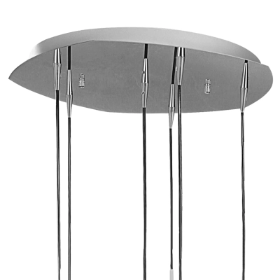 810160 Подвес AGOLA 6х40W E14 ХРОМ/БЕЛЫЙ Lightstar