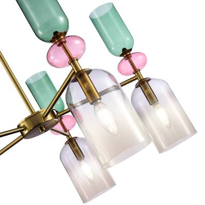 SL2000.202.05 Люстра потолочная ST-Luce Золотистый/Дымчатый E14 5*40W