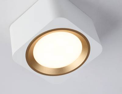 Светильник накладной TN70831 WH/GD белый/золото GX53 max 12W 96*96*60