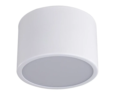 05510,01 Светильник Медина белый d10 h6,5 Led 8W (4000K)