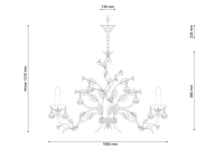 Люстра Lucia Tucci Fiori di rose 1770.10