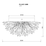 Бра Sorpresa FL1157-1WB, LED