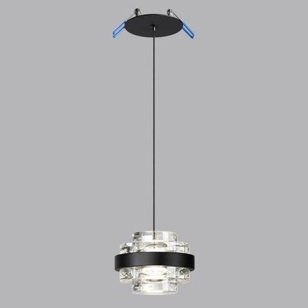 5031/6L L-VISION ODL24 391 чёрный/металл/акрил Подвес LED 6W 4000K 432лм KLOT