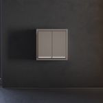 VLS000414 Клавиши для выключателя/переключателя двухклавишного с подсветкой, S70 (капучино). (ТМ Maytoni)