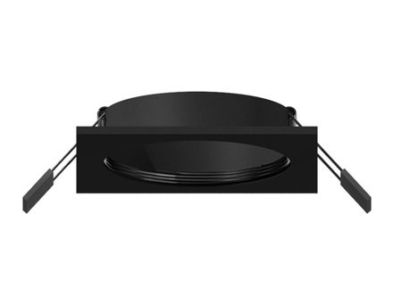 Корпус светильника встраиваемый для насадок D60mm C6521 SBK черный песок 80*80*H25mm MR16 GU5.3