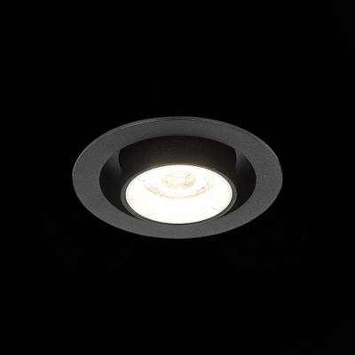 ST702.438.12 Св-к встр. Черный LED 1*12W 3000K 900Lm Ra80 24° IP20 D90xH92 180-240V