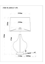 Декоративная настольная лампа Arte Lamp SAIPH A5051LT-1PB, 1хE27