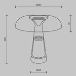 Настольный светильник Artefact 2700-4000К 8Вт MOD484TL-L8BK. TM Maytoni