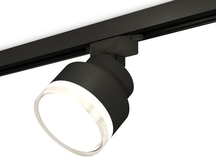 Комплект трекового светильника с акрилом XT8102028 SBK/FR/CL черный песок/белый матовый/прозрачный GX53 (A2526, A2106, C8102, N8399)