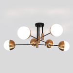 Умная потолочная люстра в стиле лофт 70129/6 латунь Smart