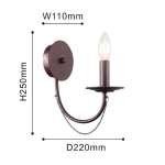 Бра Plini 2590-1W, 1*E14*40W. ТМ F-Promo