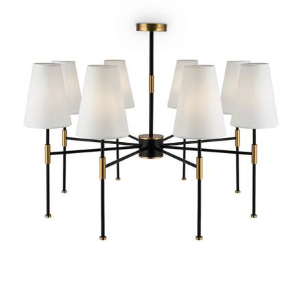 Люстра Tida FR5196PL-08BBS. ТМ Freya