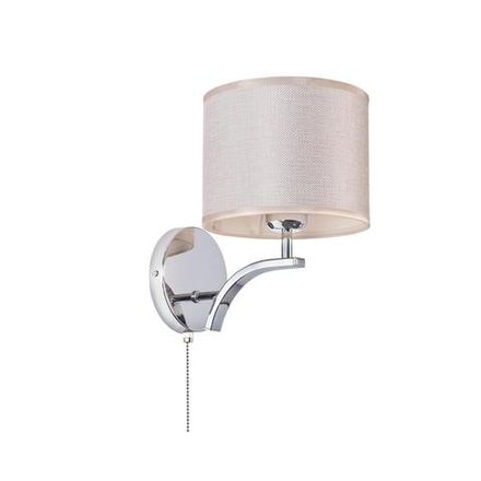 Citilux Эвора Рондо CL460311 Бра с бежевым абажуром и выключателем