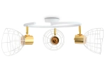 Настенно-потолочный спот в стиле лофт TR8605/3 WH/GD белый/золото E27*3 max 40W D325*230