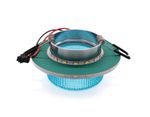 Встраиваемый точечный светильник TN351 CH/BL хром/голубой GU5.3+3W (LED COLD) D95*45