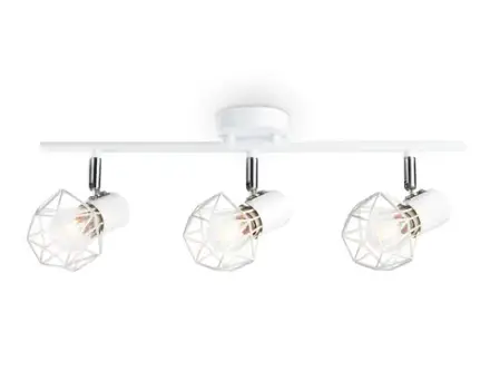 Накладной светильник TR8631/3 WH/CH белый/хром E27*3 max 40W 460*91*175