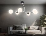 Подвесной светильник TR2552/6 WH/BK белый/черный E27/6 max 60W 1160*600*450
