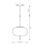SL1621.203.01 Подвес ST-Luce Золотистый/Белый LED 1*13W 3000K