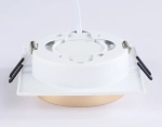 Светильник встраиваемый TN5230 WH/GD белый/золото GX53 max 12W 110*110*35