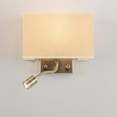 Citilux Декарт CL704303 Бра с бежевым абажуром и диммером