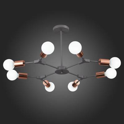 SLE106403-08 Люстра подвесная Серый, Розовое золото E27 8*60W