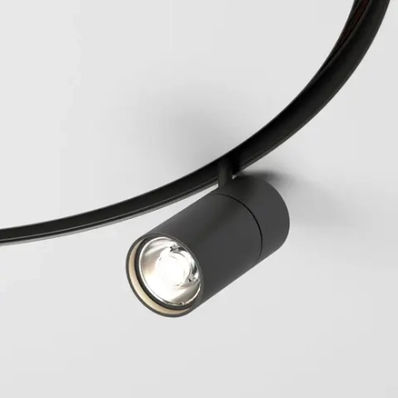Slim Magnetic Трековый светильник для радиусного шинопровода 20W 4200K Comfi чёрный Ø 800мм 85187/01