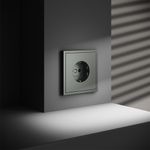 VLS040106 Розетка встраиваемая VOLTUM S70 с заземлением 16А, (титан) (ТМ Maytoni)