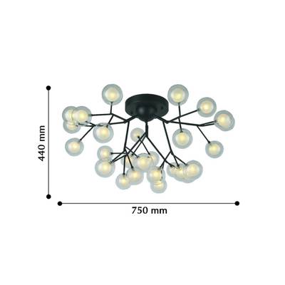 Потолочный светильник Ligamentum 2481-9U, 27*G4LED*3W, 4423LM, 3000K. ТМ F-Promo